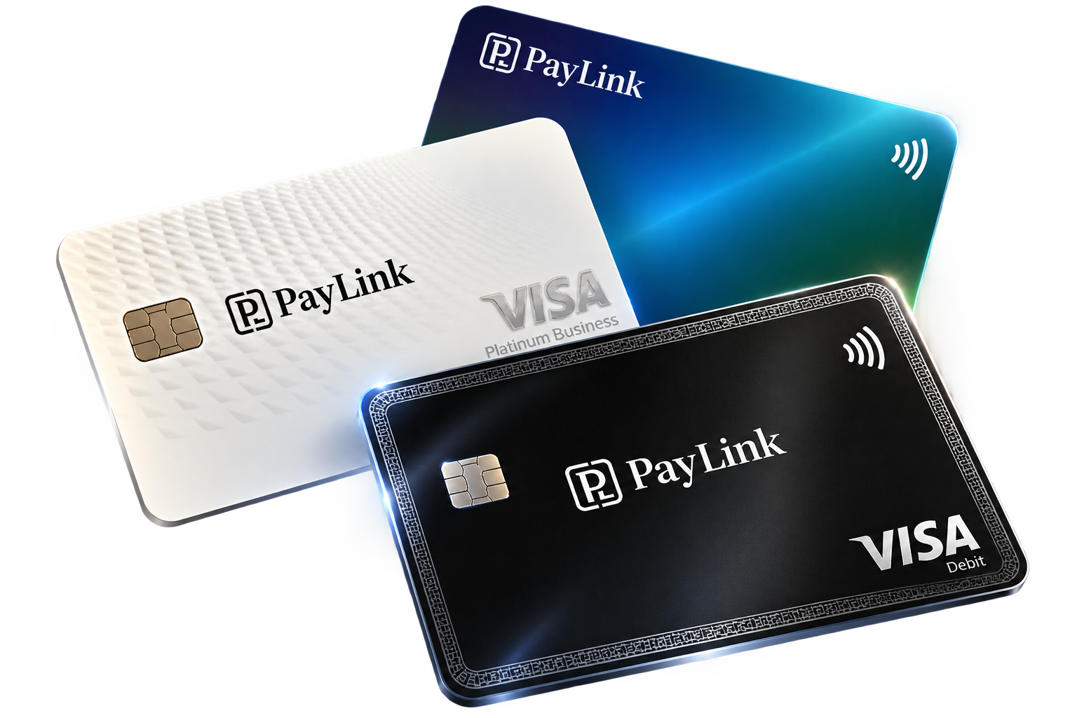 PayLink cards fanned out